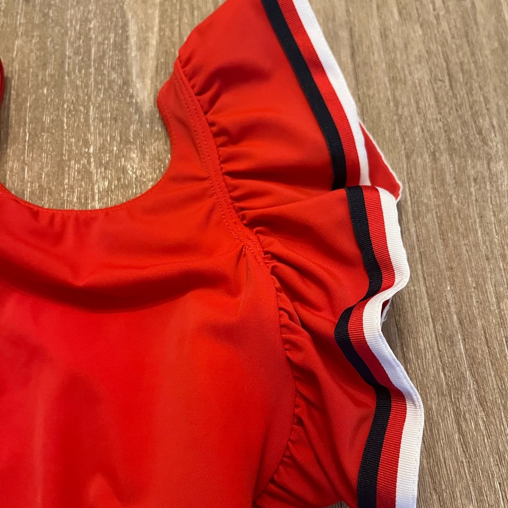 Janie & Jack sailor patriotic red boutique swimsuit for baby girl-12-18 mos - Picture 2 of 6